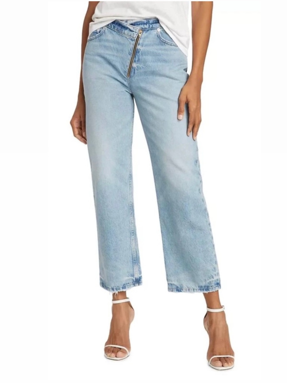 Frame Le Jane Crop Angled Zipper Jean - Size 28
